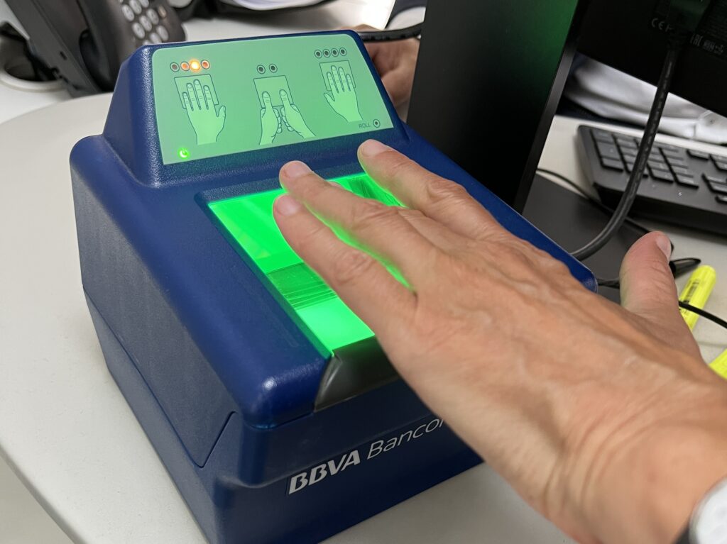 Digitale Fingerabdrücke bei der BBVA