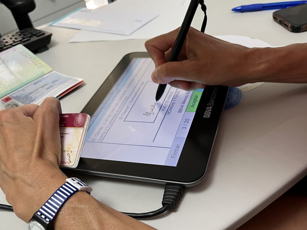 Digitale Unterschrift bei der BBVA