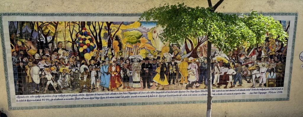 Impression Tlaquepaque: Grosses Mauergemälde