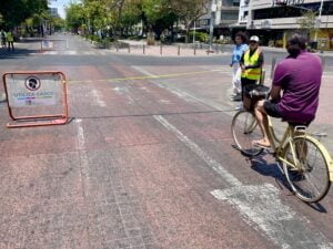 Impression Guadalajara: Strasse gehört Velofahrern