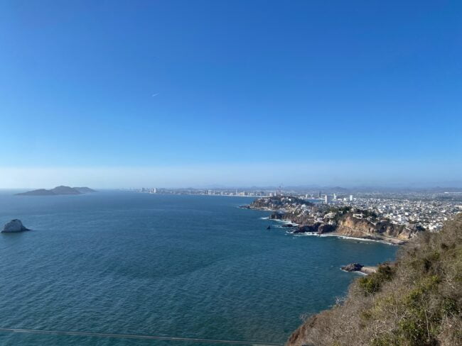 Mazatlán Ausblick vom Mirador de Cristal auf Olas Altas und den Malecon