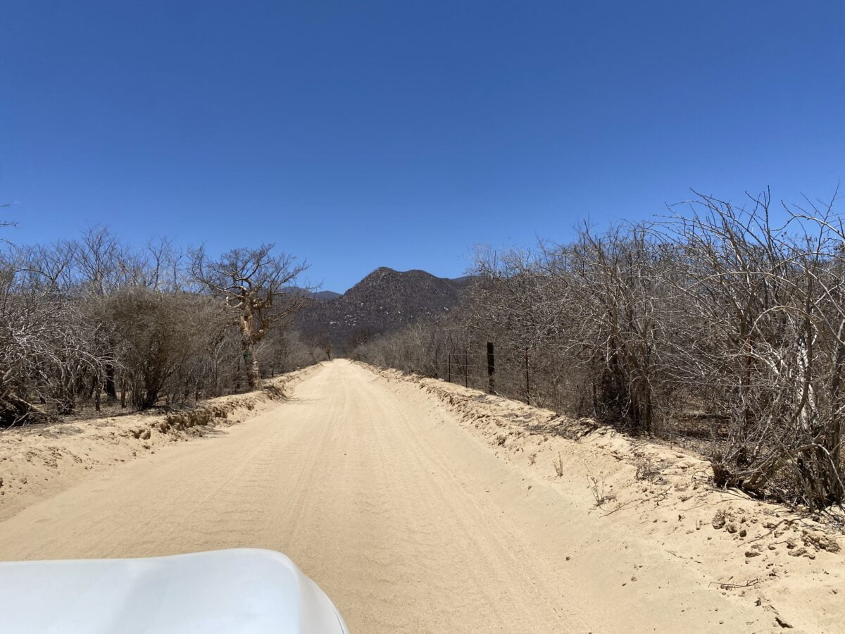 Dirt Road nach Rancho Ecológico Sol de Mayo
