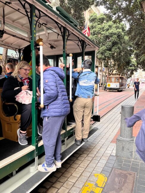 San Francisco Cable Car Passagiere