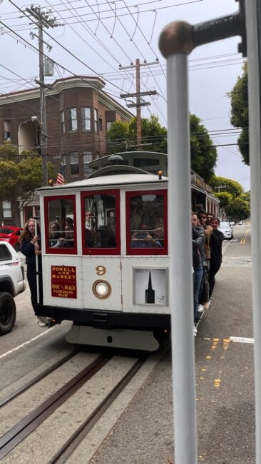 San Francisco Cable Car Passagiere