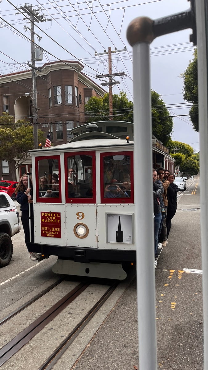 San Francisco Cable Car Passagiere